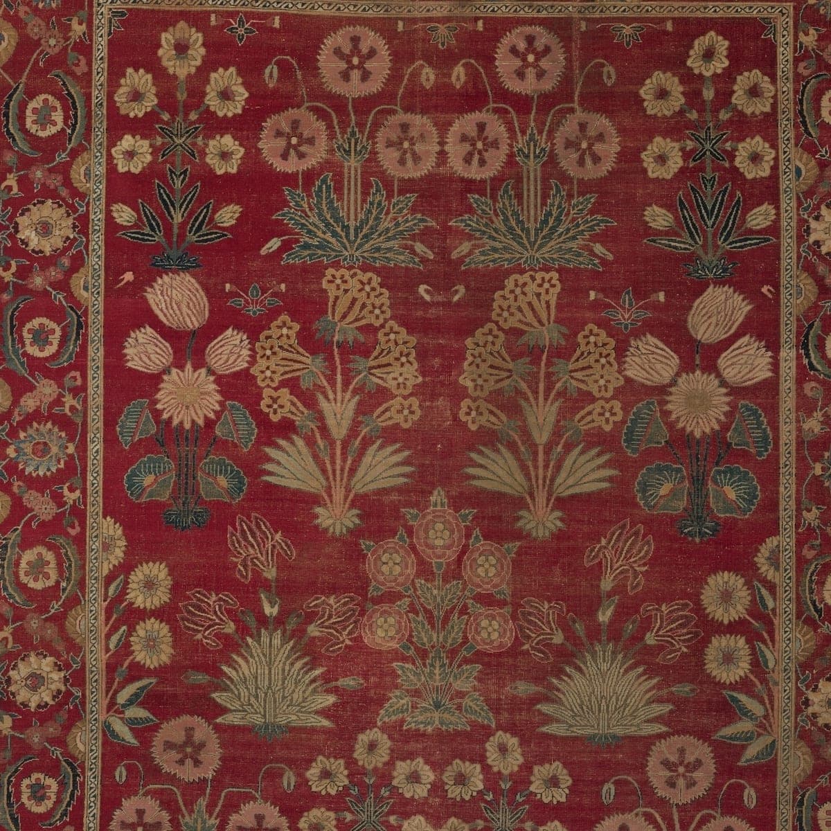 Close-up of the floral pattern on the Shalimar Garden