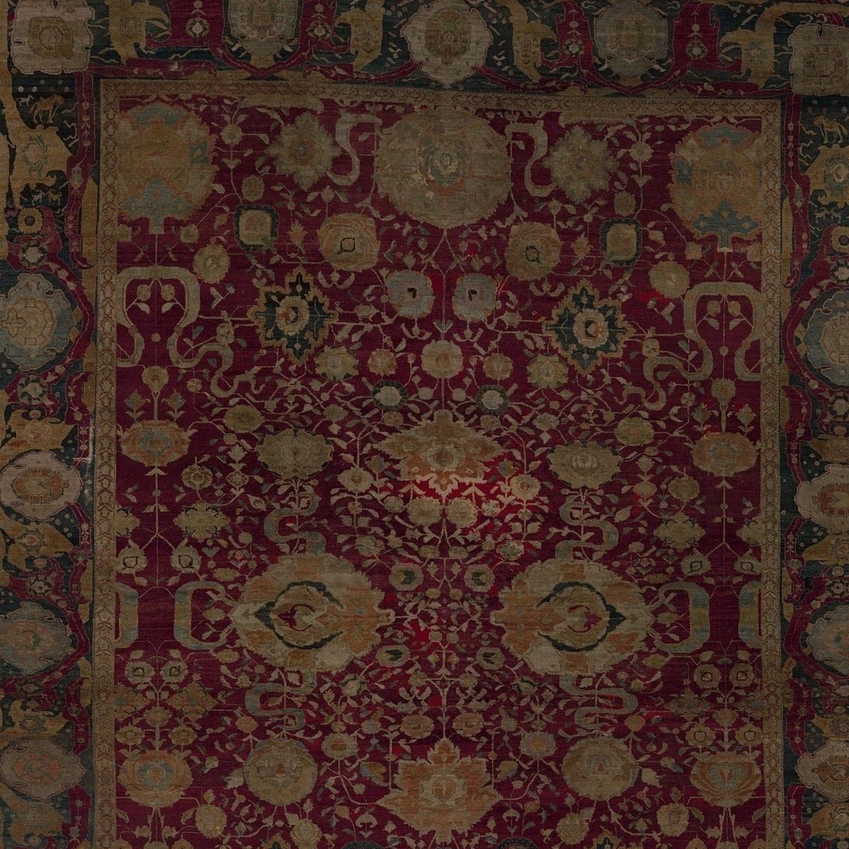 Close-up of the floral pattern on the Paisley Kani Garden