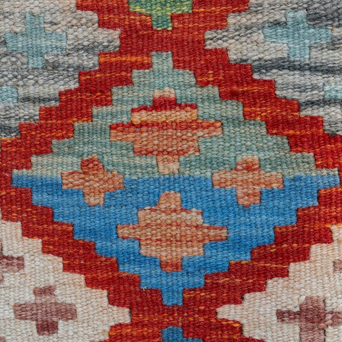 Close-up of the geometric pattern on the Indigo Diamond