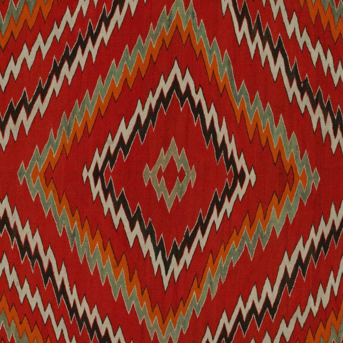 Close-up of the geometric pattern on the Rajasthani Chevron