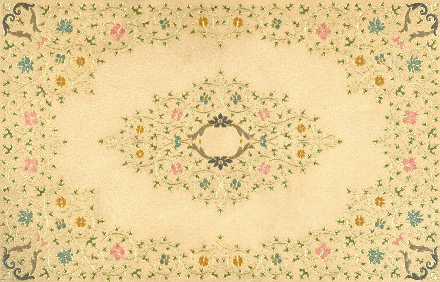 Himalayan Mist, a hand-knotted wool and bamboo silk rug, shown flat