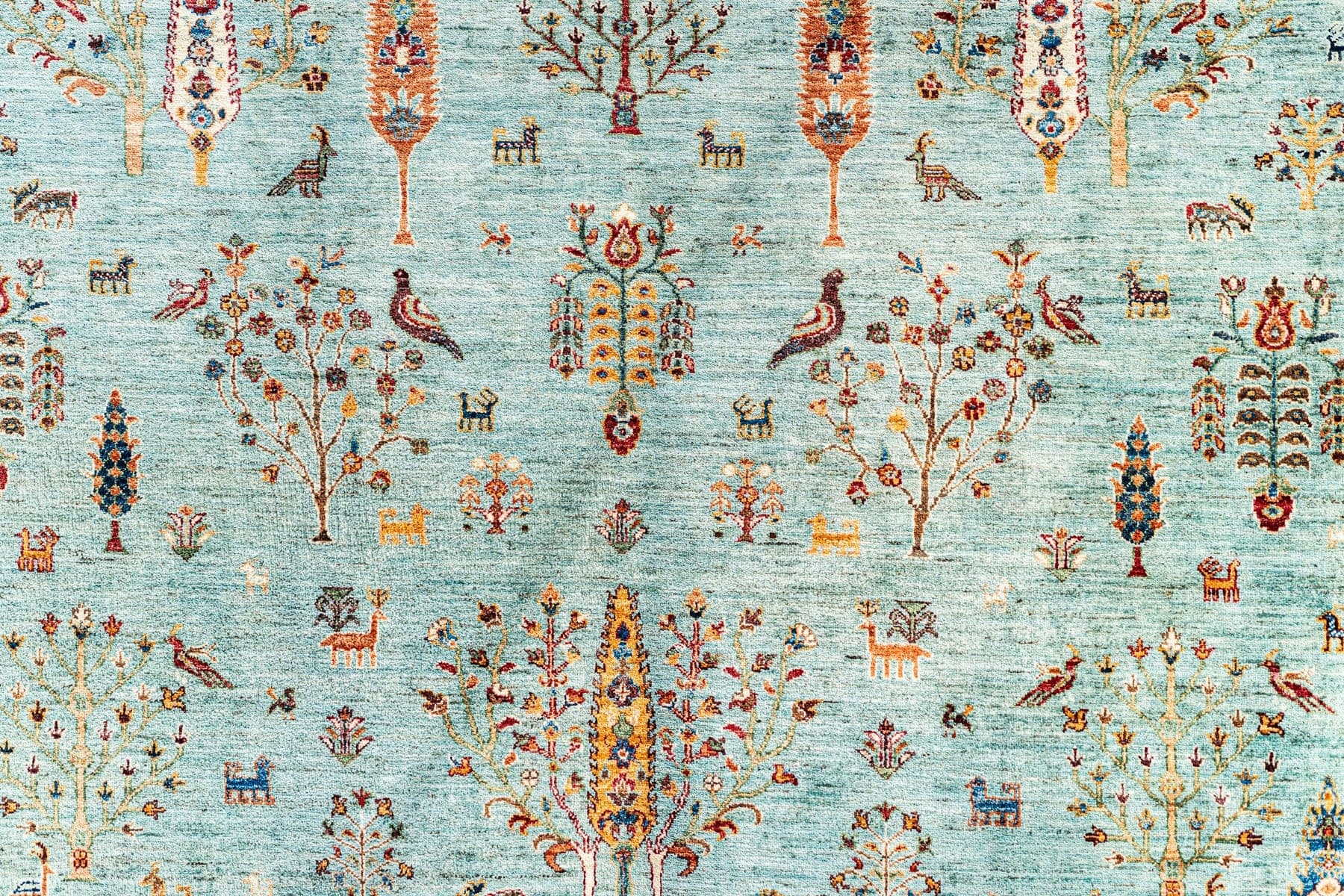 Persian Garden Tufted, a hand-tufted wool rug, shown flat
