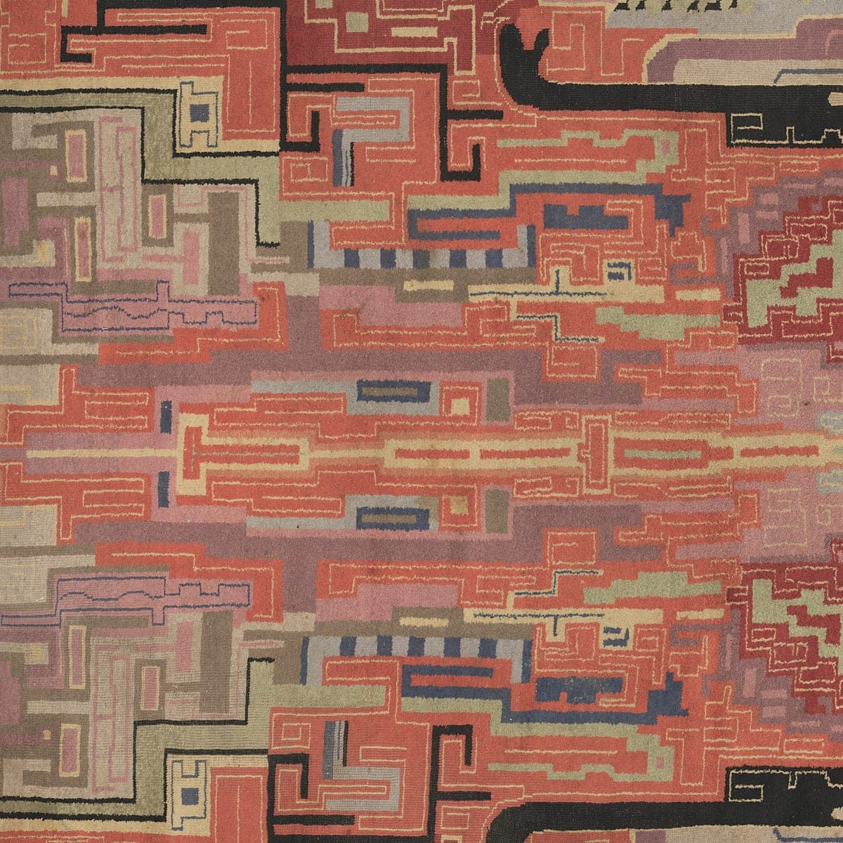Close-up of the geometric pattern on the Geometric Maze