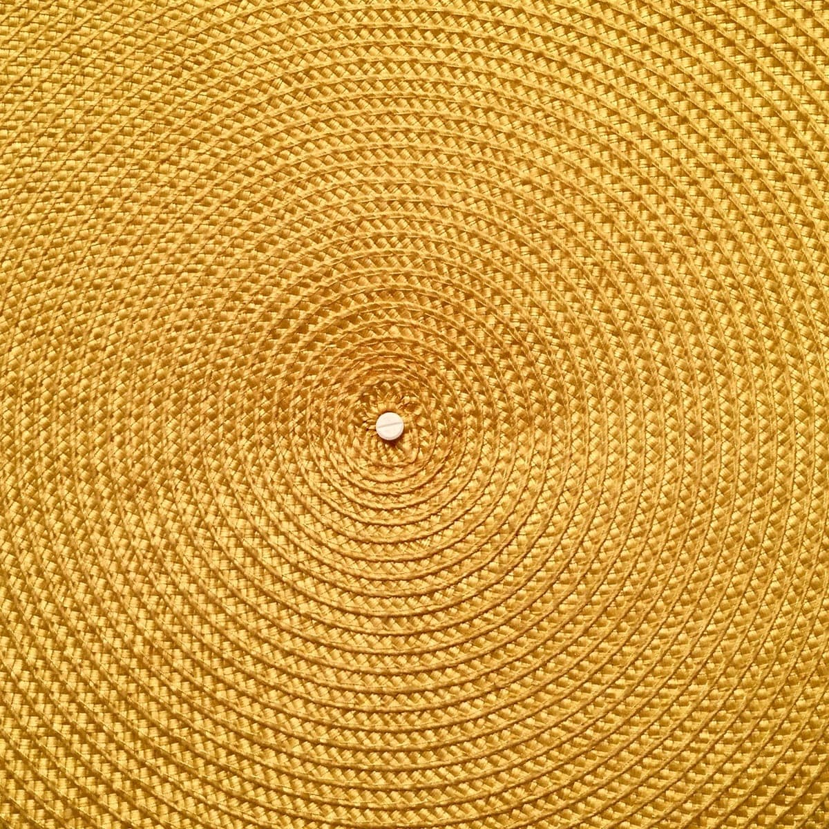 Close-up of the tonal pattern on the Marigold Braided Round