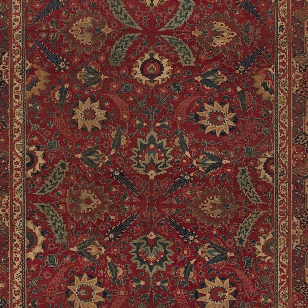 Close-up of the all-over pattern on the Hamadan Runner