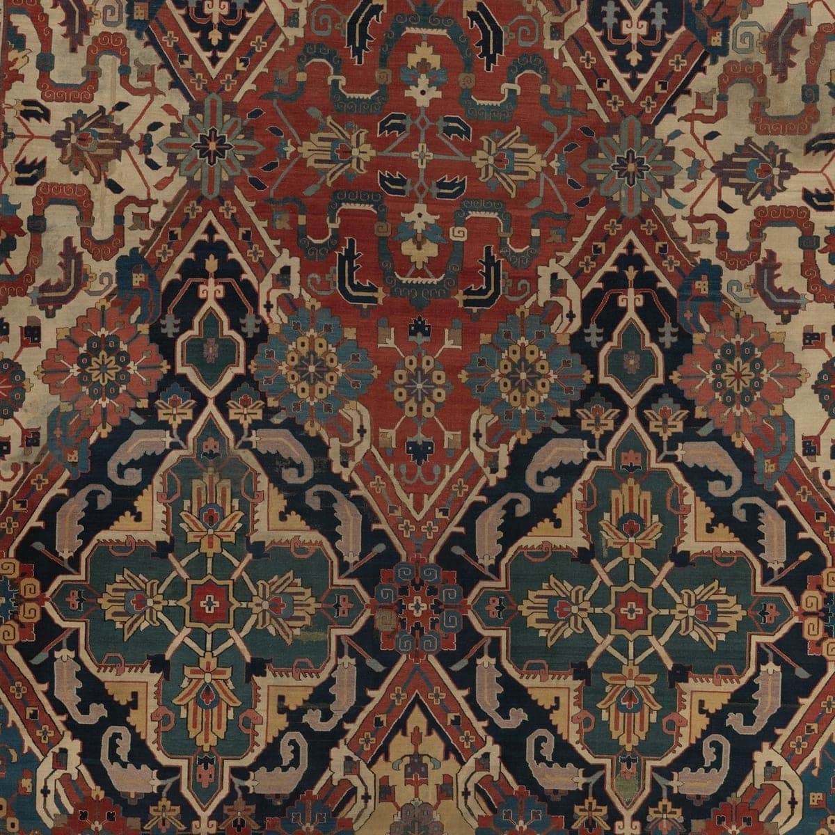 Close-up of the all-over pattern on the Nigde Gallery Runner