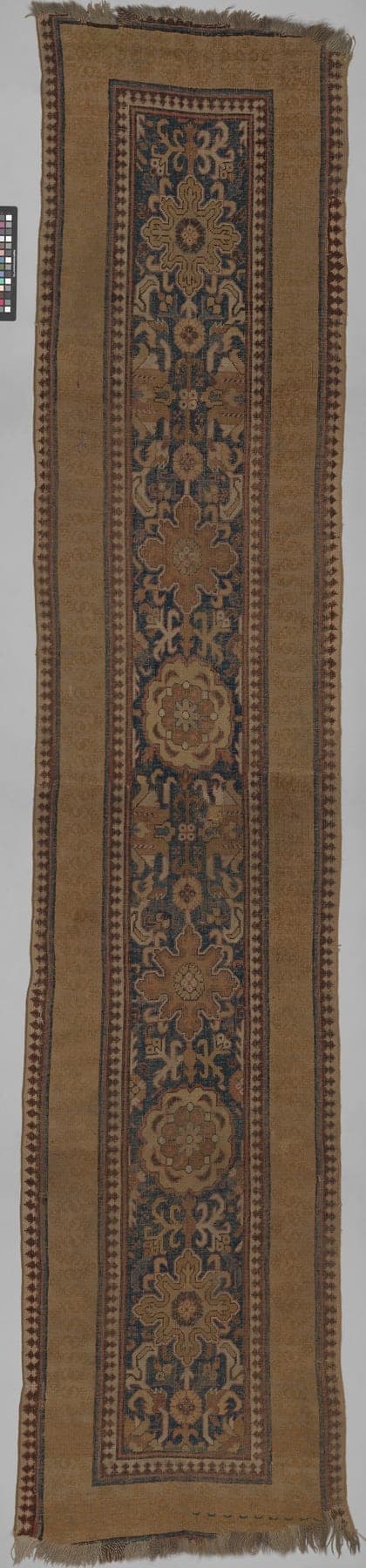 Kazak Hallway Runner, a hand-knotted wool rug, shown flat