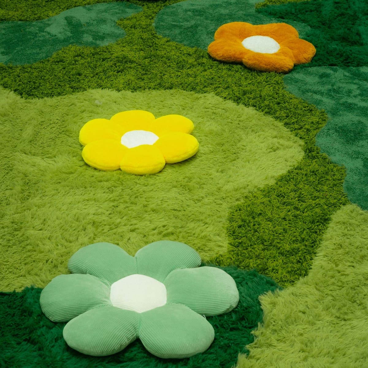 Close-up of the floral pattern on the Lotus Pond