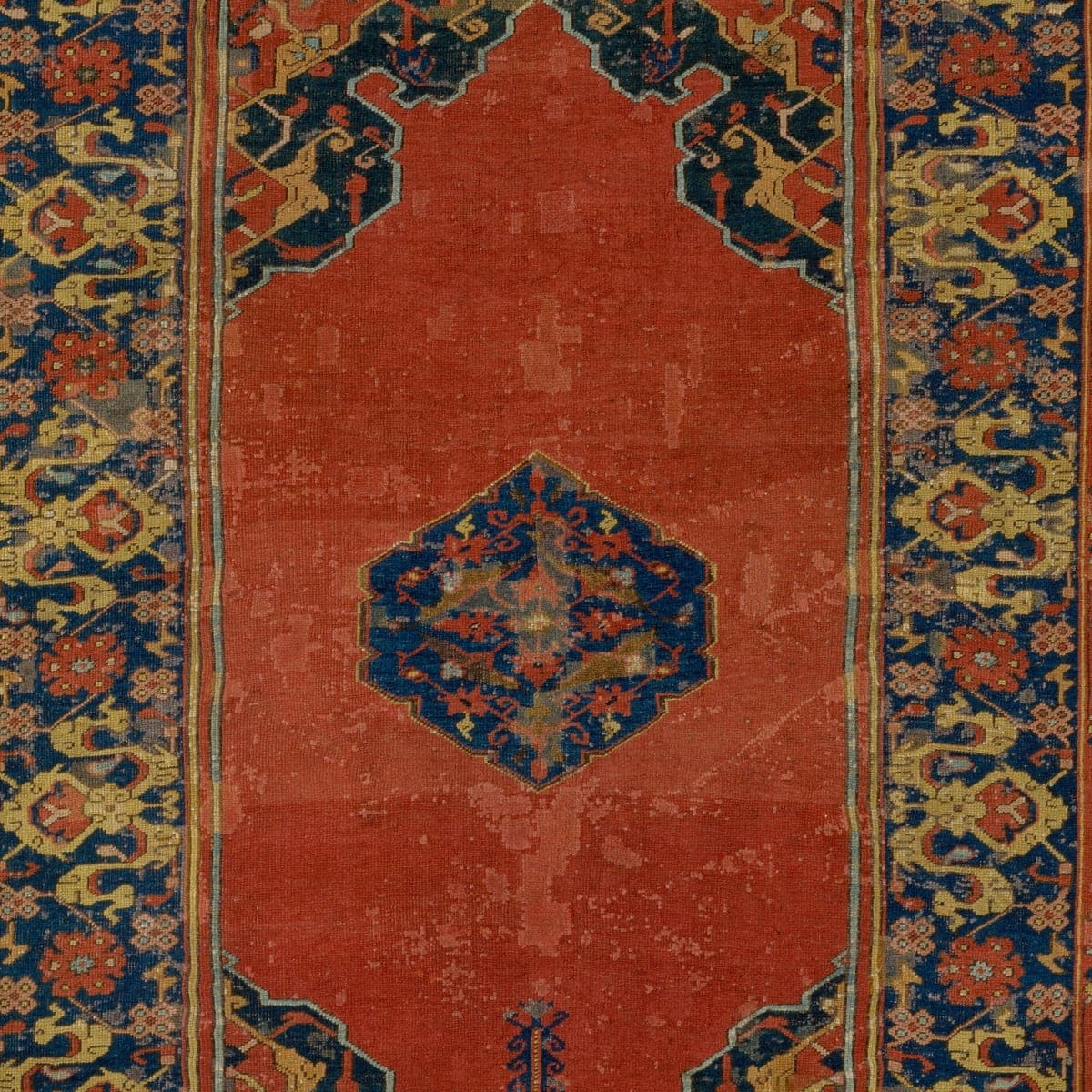 Close-up of the medallion pattern on the Konya Tribal